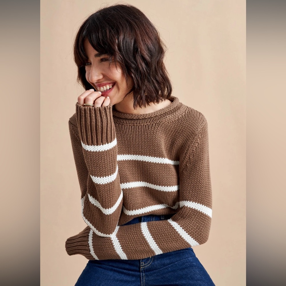 La Ligne Mini Marina Small Brown/White